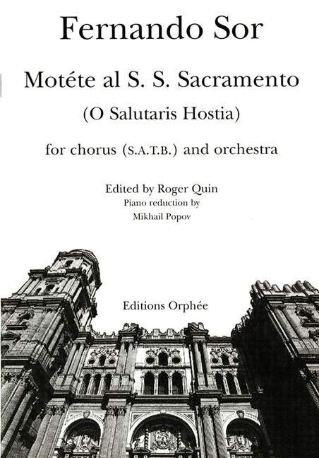 MOTETE AL S.S. SACRAMENTO&nbsp;&nbsp;FOR MIXED CHORUS (SATB) AND ORCHESTRA&nbsp;&nbsp;