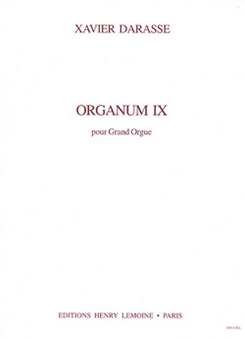 Organum 9 pour grand orgue&nbsp;&nbsp;&nbsp;&nbsp;