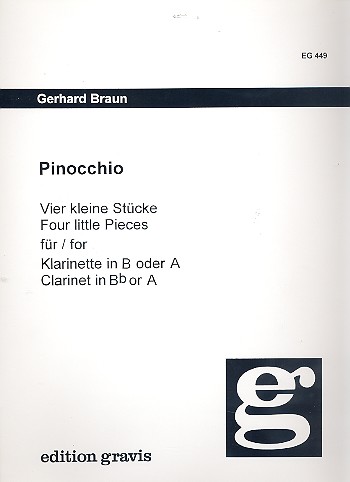 Pinocchio 4 kleine Stücke für  Klarinette in B oder A  