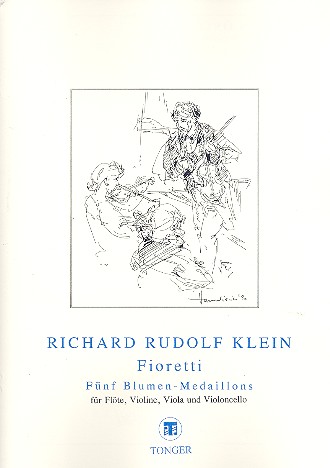 Fioretti 5 Blumen-Medaillons  für Flöte und Streichtrio  Partitur