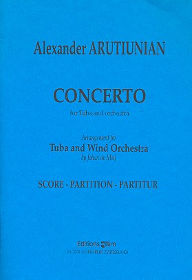 Concerto  for tuba and wind orchestra  study score