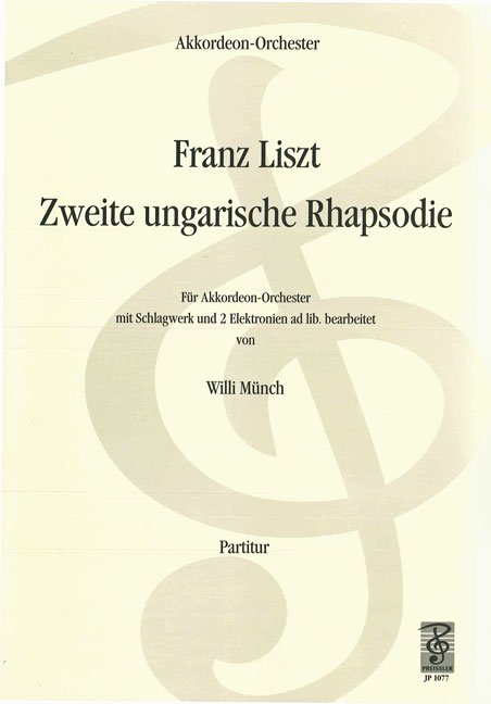 Ungarische Rhapsodie Nr.2&nbsp;&nbsp;für Akkordeonorchester&nbsp;&nbsp;Partitur