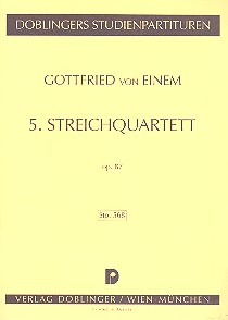 Streichquartett Nr.5 op.87  Studienpartitur  