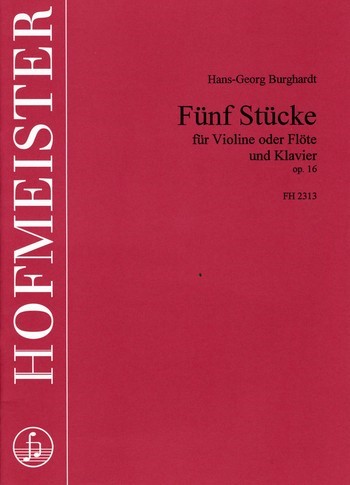5 Stücke op.16 für Violine (Flöte)  und Klavier  