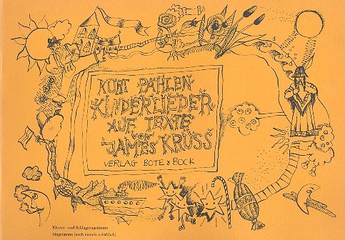 Kinderlieder auf Texte von James Krüss  Klavier- und Schlagzeugstimme mit Texten  