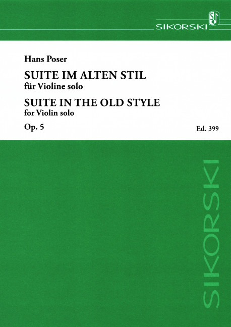 Suite im alten Stil op.5&nbsp;&nbsp;für Violine solo&nbsp;&nbsp;