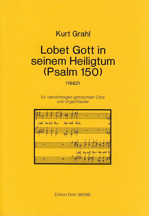 Lobet Gott in seinem Heiligtum  für gem Chor und Orgel (Klavier)  