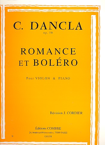 Romance et Bolero op.50&nbsp;&nbsp;pour violon et piano&nbsp;&nbsp;