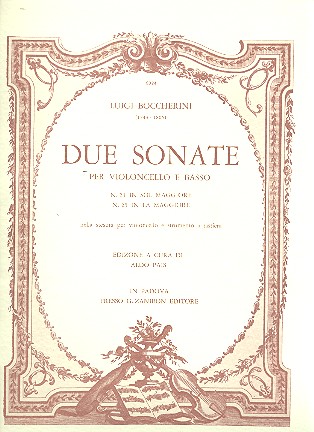 2 Sonaten Nr.24 und Nr.25  für Violoncello und Bc  