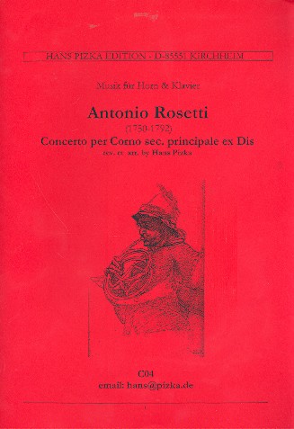 Konzert Es-Dur für Horn und  Orchester für Horn in Es  und Klavier