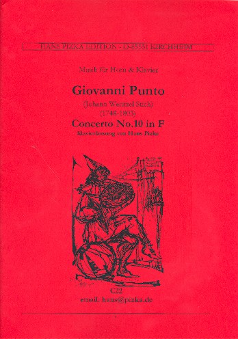 Concerto F-Dur Nr.10 für Horn und Orchester  für Horn in F und Klavier  