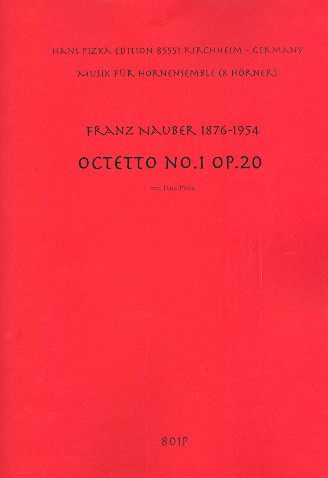 Oktett Nr.1 op.20  für 8 Hörner  Partitur