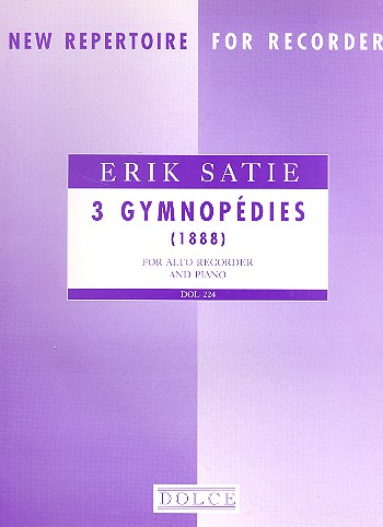 3 Gymnopedies  for alto recorder and piano  
