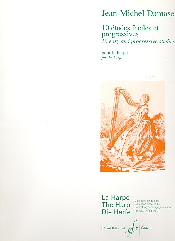 10 études faciles et progressives  pour la harpe  