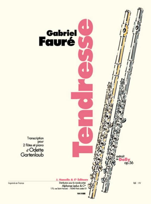 Tendresse op.56&nbsp;&nbsp;pour 2 flûtes et piano&nbsp;&nbsp;