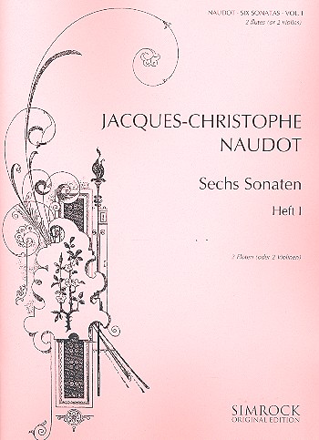 6 Sonaten Band 1 (Nr.1-3)  für 2 Flöten (2 Violinen)  