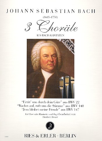 3 Choräle aus Bach-Kantaten   für Oboe (Klarinette) und Orgel  