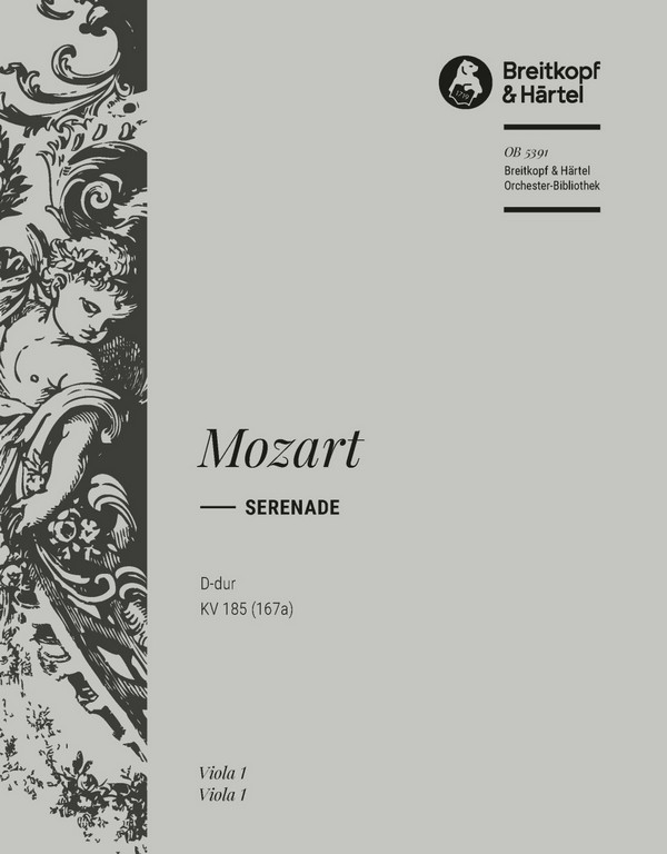 Serenade D-Dur KV185&nbsp;&nbsp;für Orchester&nbsp;&nbsp;Viola