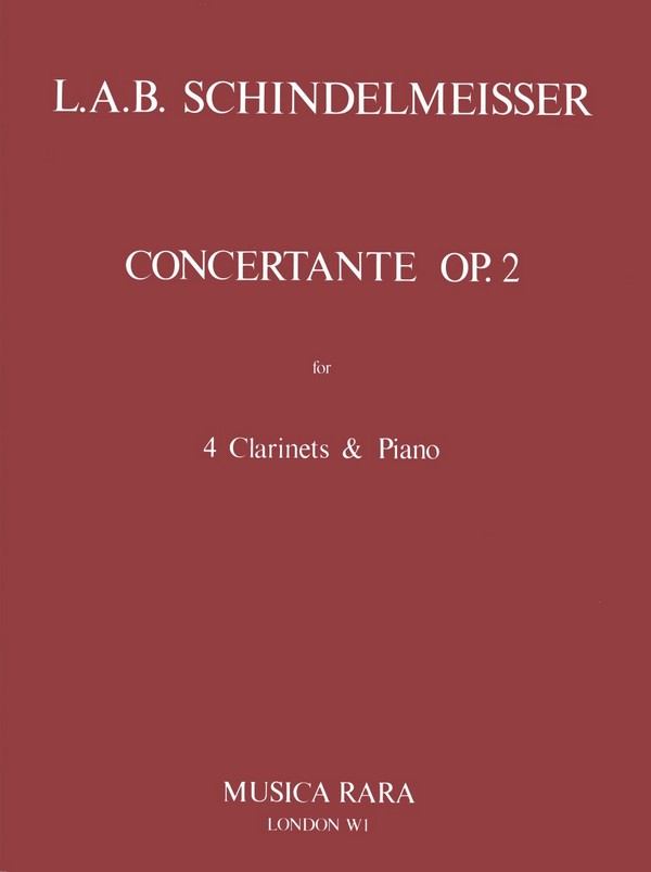 Concertante op.2&nbsp;&nbsp;for 4 clarinets and piano&nbsp;&nbsp;