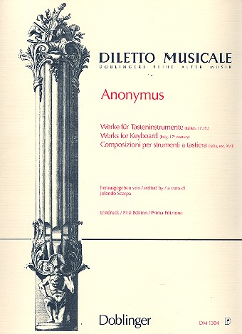 Werke für Tasteninstrumente&nbsp;&nbsp;(Italien, 17. Jahrhundert)&nbsp;&nbsp;
