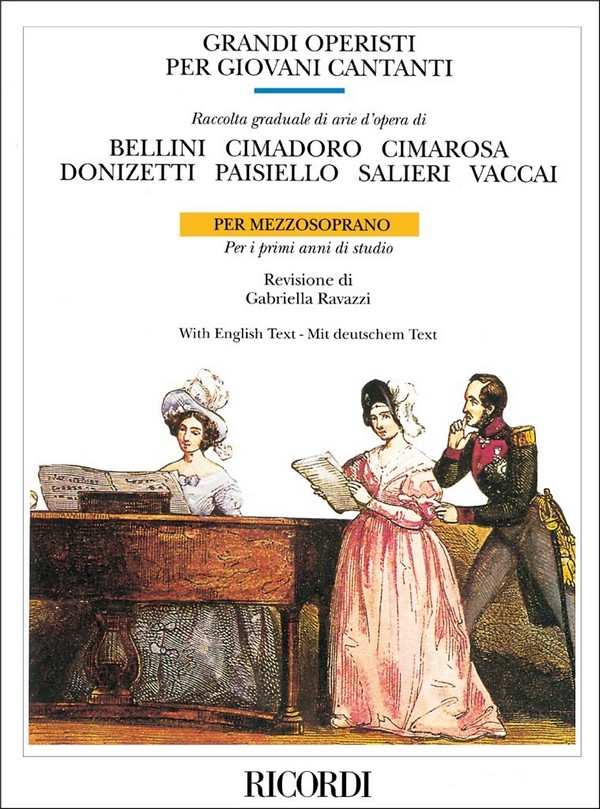 Grande operisti per giovani cantanti&nbsp;&nbsp;per mezzosoprano e pianoforte&nbsp;&nbsp;