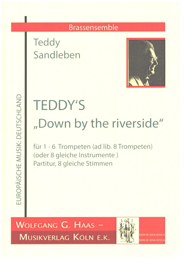 Teddy's down by the riverside&nbsp;&nbsp;für 6 Trompeten&nbsp;&nbsp;Partitur und Stimmen