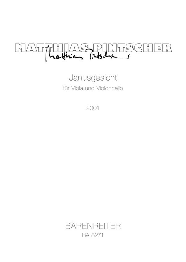 JANUSGESICHT FUER VIOLA  UND VIOLONCELLO  