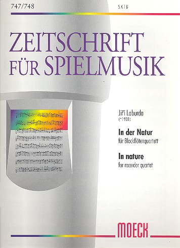 In der Natur für  4 Blockflöten (SATB)  Partitur und Stimmen