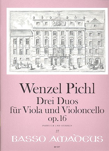 3 Duos op.16 für Viola&nbsp;&nbsp;und Violoncello&nbsp;&nbsp;Partitur und Stimmen
