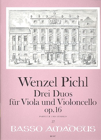 3 Duos op.16 für Viola  und Violoncello  Partitur und Stimmen