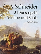 3 Duos op.44  für Violine und Viola  Stimmen