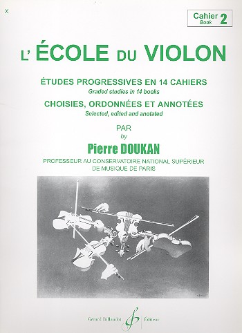 L'école du violon vol.2&nbsp;&nbsp;études progressives en 14 cahiers&nbsp;&nbsp;