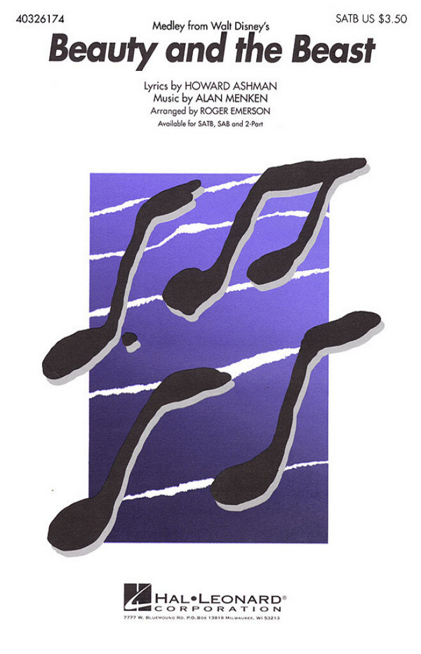 Beauty and the Beast  for mixed chorus and piano  score