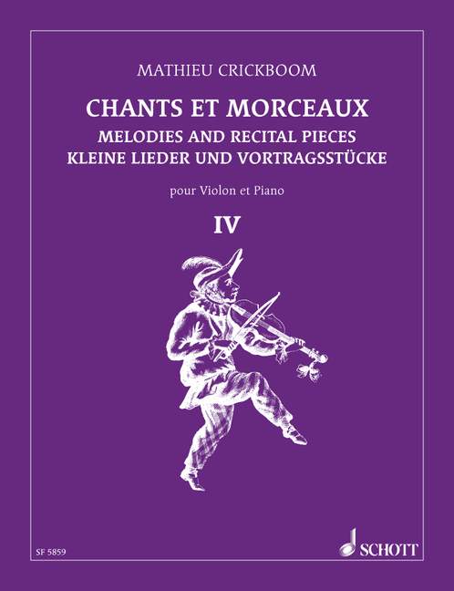 Chants et morceaux vol.4  pour violon et piano  