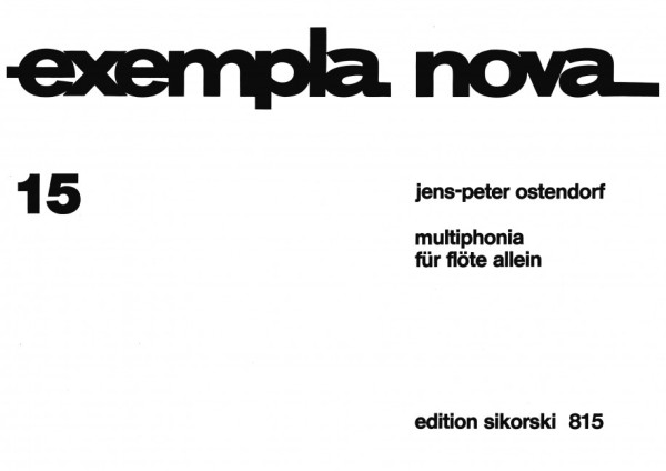 Multiphonia für Flöte allein    