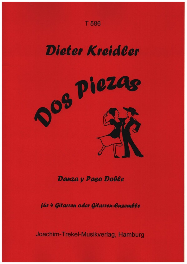 Danza und Paso doble für  4 Gitarren oder Ensemble  Partitur und Stimmen