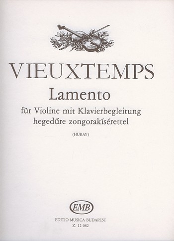 Lamento op.48,18 für Violine und  Klavier  