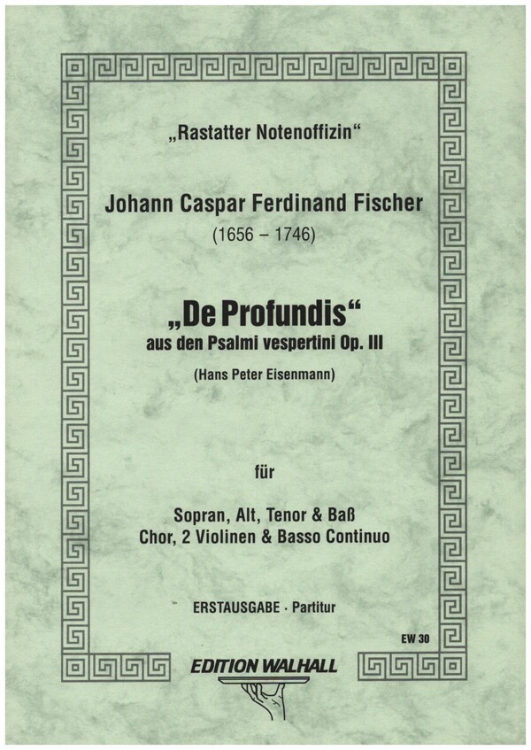 De profundis aus op.3  für Soli (SATB), Chor, 2 Violinen und Bc  Partitur