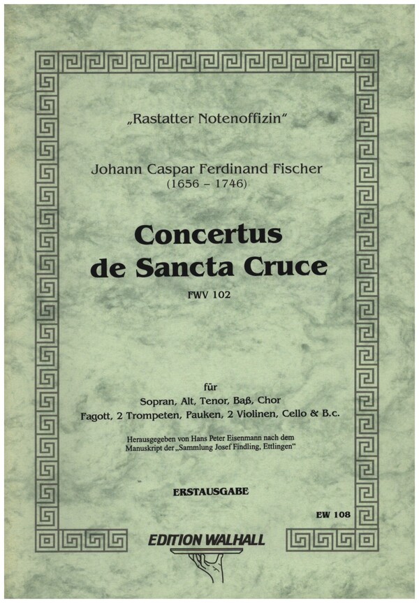 Concertus de Sancta Cruce FWV102  für Soli (SATB), Chor und Orchester  Partitur