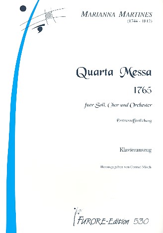 Quarta messa für Soli, Chor und  Orchester  Klavierauszug (la)