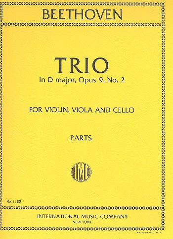 String Trio D major op.9,2&nbsp;&nbsp;for violin, viola and cello&nbsp;&nbsp;parts