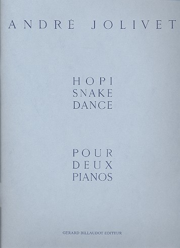 Hopi Snake Dance pour 2 pianos  2parties  