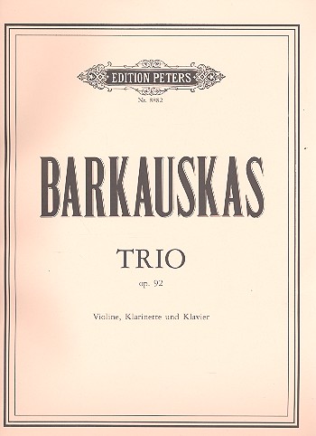 Trio op.92  für Violine, Klarinette und Klavier  Stimmen