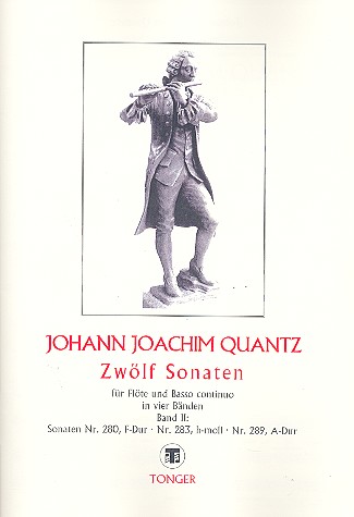 12 Sonaten Band 2 (Nr.3-6)  für Flöte und Bc  