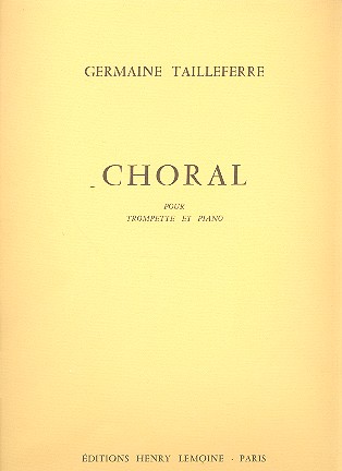 Choral pour trompette et piano&nbsp;&nbsp;&nbsp;&nbsp;