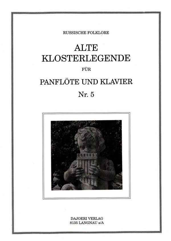 Alte Klosterlegende für Panflöte  und Klavier  