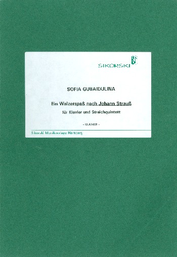 Ein Walzerspass nach Johann Strauss  für Klavier, 2 Violinen, Viola, Violoncello  und Kontrabass,  Stimmen (Kopie)