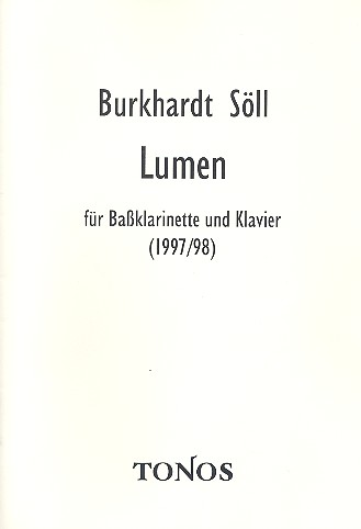 Lumen für Bassklarinette und Klavier    