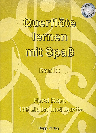 Querflöte lernen mit Spass Band 2 (+CD)  135 Lieder und Duette  