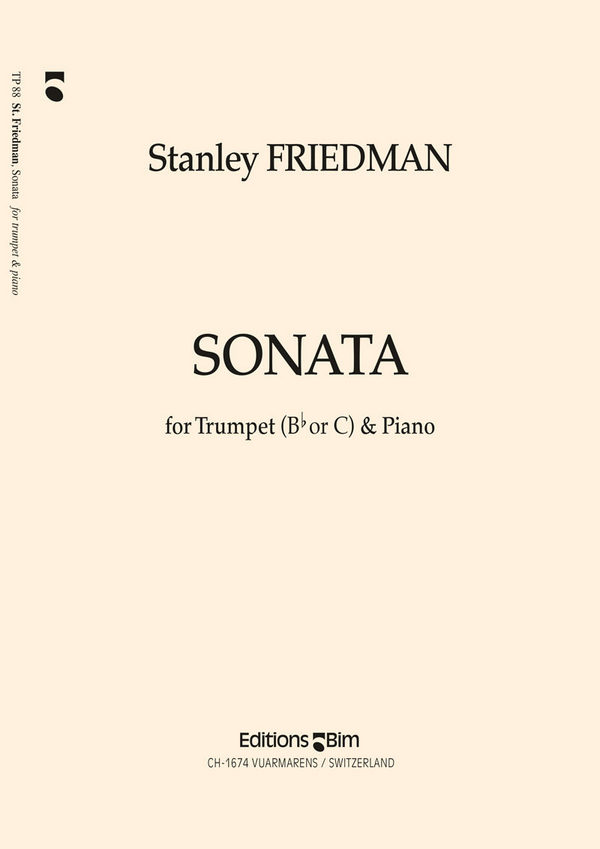 SONATA FOR TRUMPET IN C OR BB&nbsp;&nbsp;AND PIANO&nbsp;&nbsp;